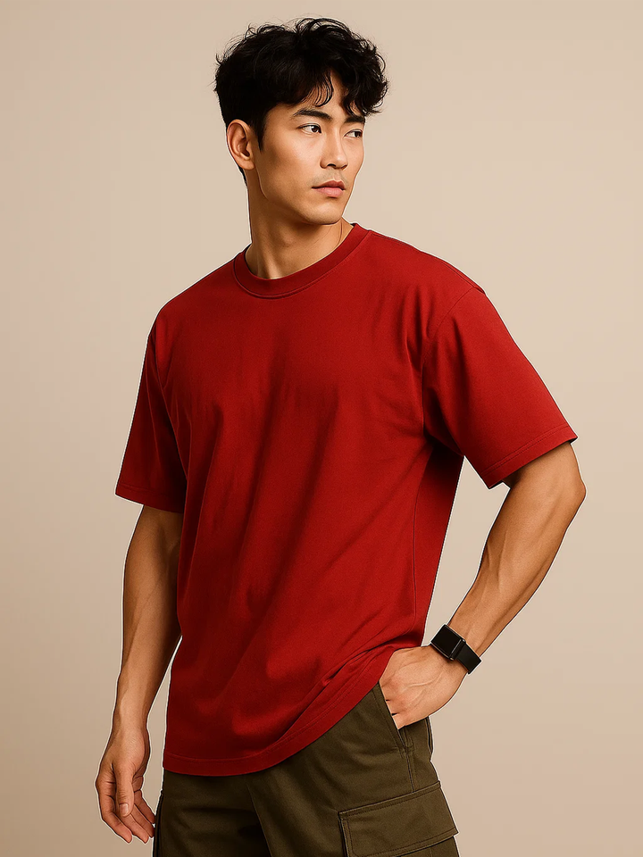 Red Oversized T-Shirt HYPEFUSION
