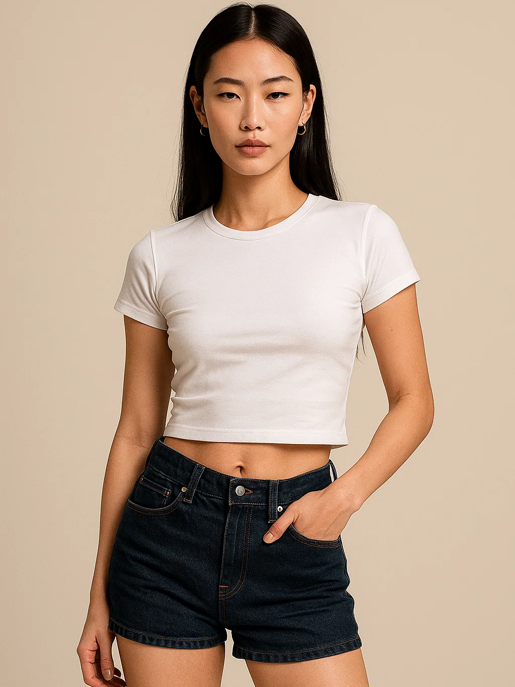 White Baby Tee HYPEFUSION