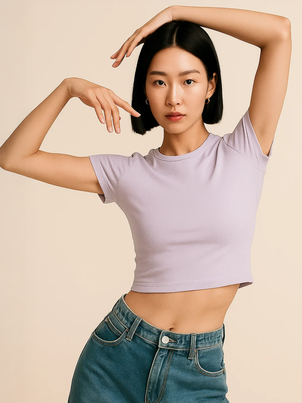 Lavender Baby Tee HYPEFUSION