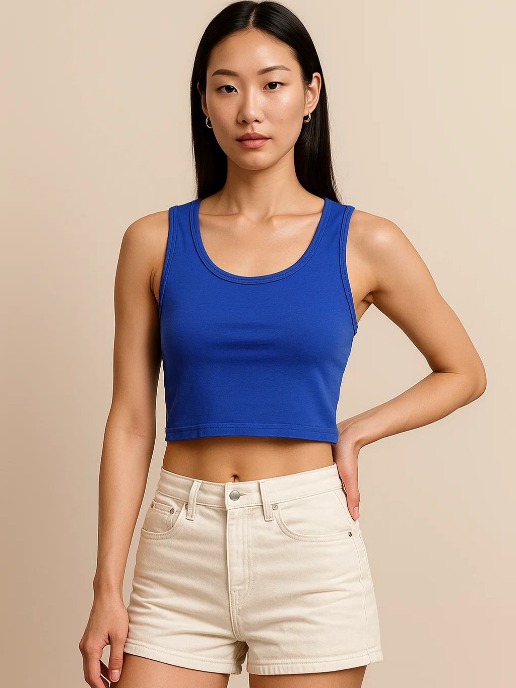 Royal Blue Crop Tank HYPEFUSION