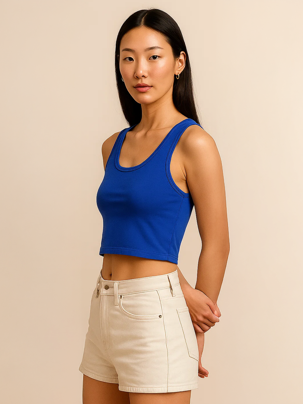 Royal Blue Crop Tank HYPEFUSION