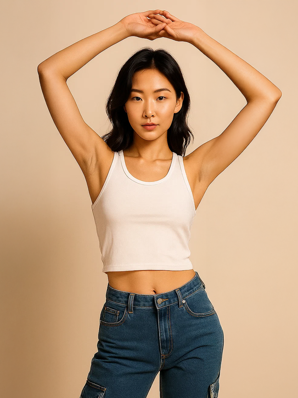 White Crop Tank HYPEFUSION