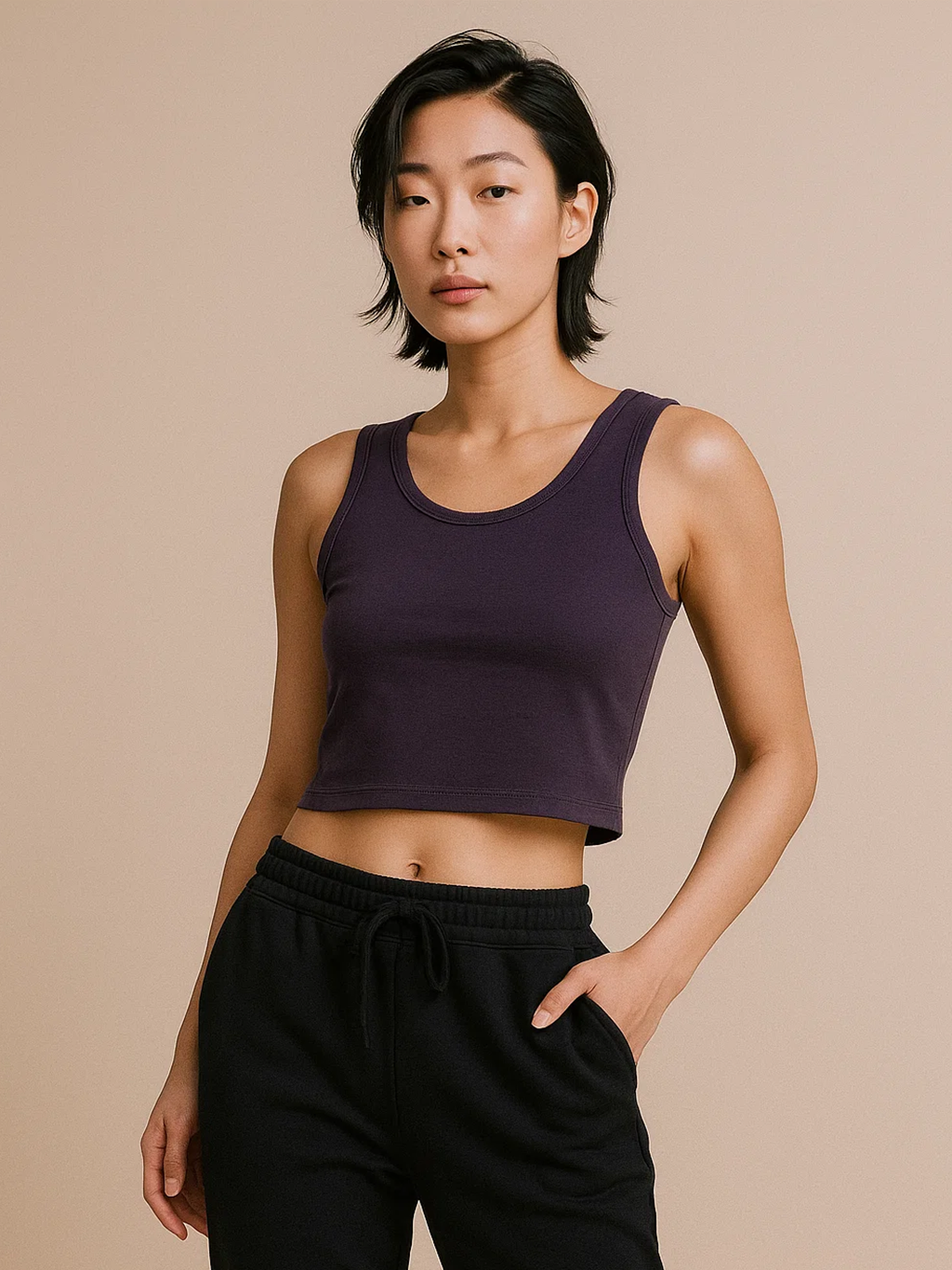 Purple Crop Tank HYPEFUSION