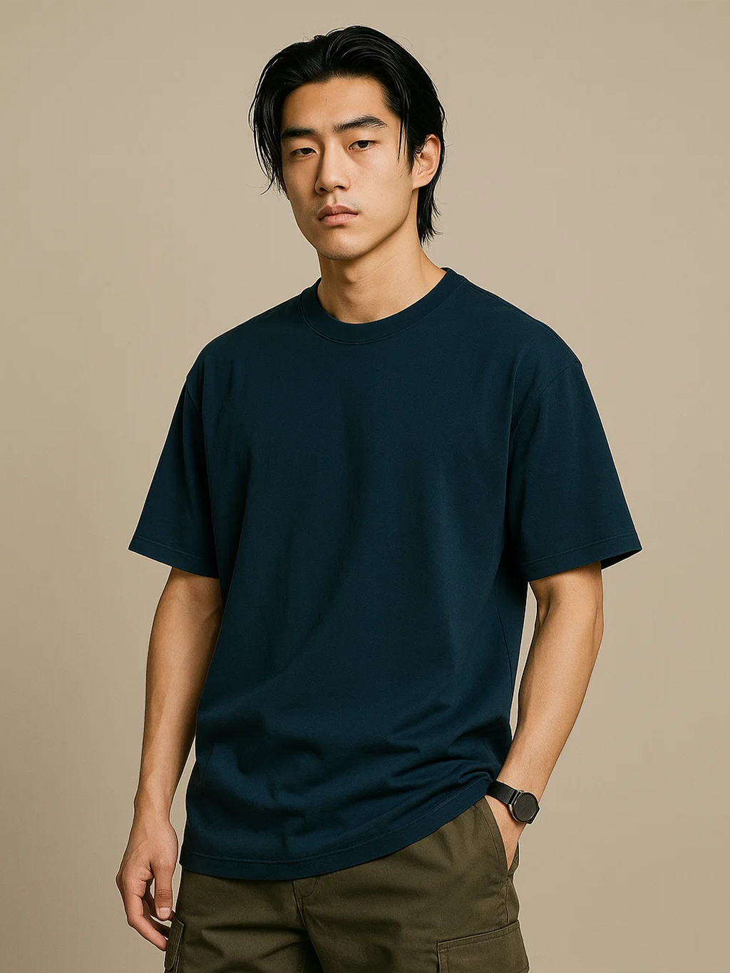 Petrol Blue Oversized T-Shirt HYPEFUSION