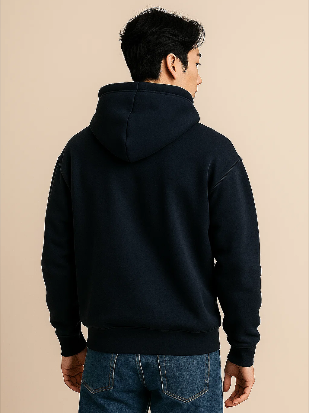 Navy Blue Unisex Oversized Hoodie HYPEFUSION