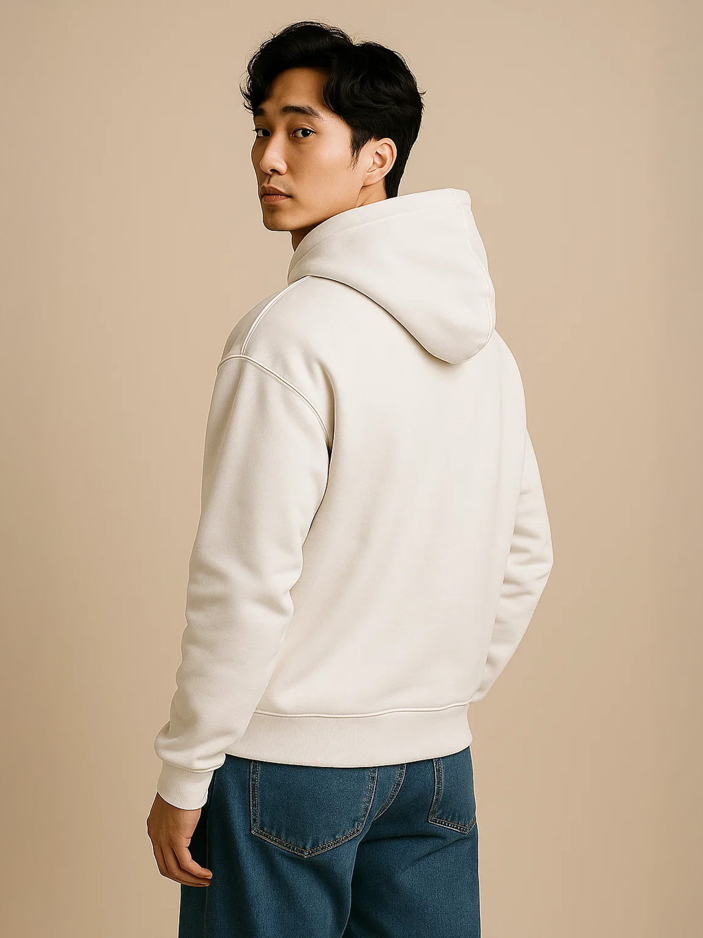 White Unisex Oversized Hoodie HYPEFUSION