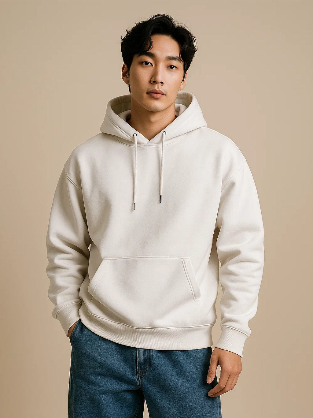 White Unisex Oversized Hoodie HYPEFUSION
